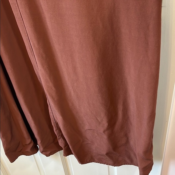 Eileen Fisher Brown Floor Length Maxi Sleeveless Dress - Size Medium - Picture 8 of 16